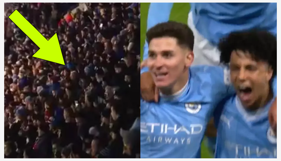 Man City fans mocked for 'carnage' in the stands after Julian Alvarez's dramatic winner vs RB Leipzig