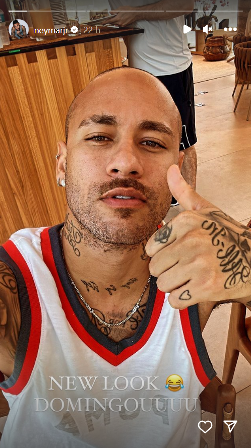 Neymar shows off drastic new look 