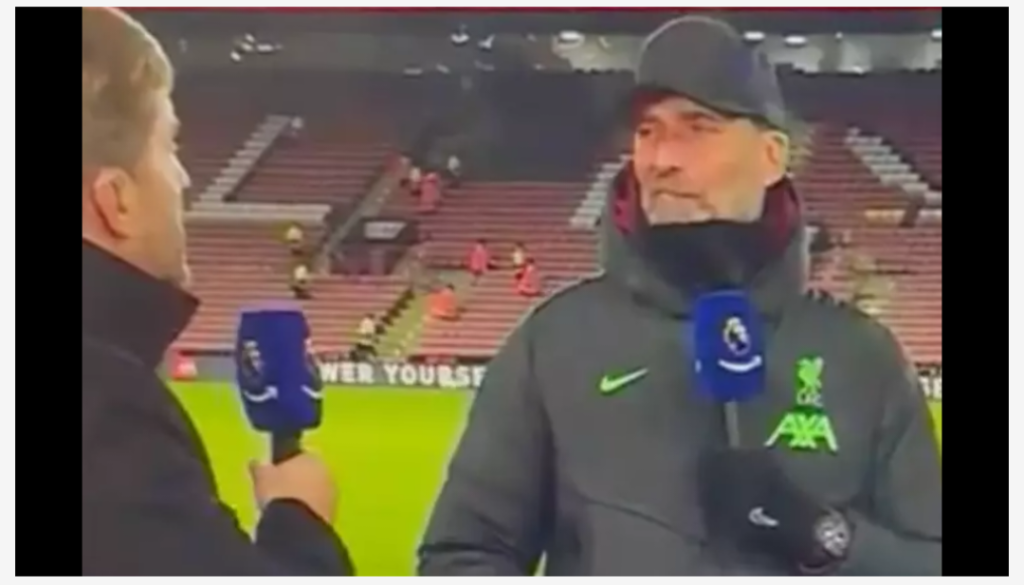 "Jurgen Klopp's Reaction to Amazon Prime Presenter's Jest After Liverpool's Victory"
