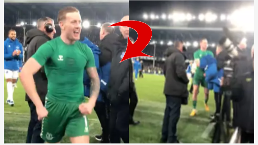 Newcastle fans label Jordan Pickford 'cringe' for what he did after sparking post-match brawl