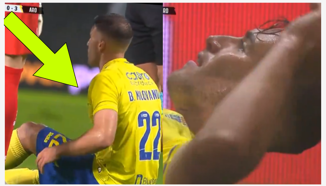 Ukrainian player shown bizarre red card after 'asking to be substituted' during Portuguese game