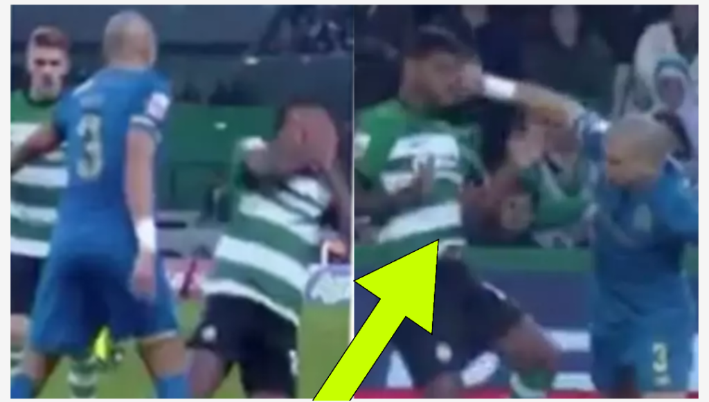 Pepe shown straight red card against Sporting Lisbon for 'punching' player in the face